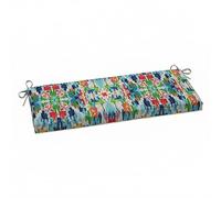 Pillow Perfect Cuscino per panca/altalena con riflessioni astratte, per esterni/interni, 114,3 x 45,7 cm, blu