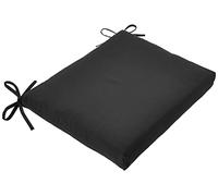 Pillow Perfect Fresco - Cuscini per sedute da Interni ed Esterni, in Fibra di Peluche, Resistenti alle intemperie e allo sbiadimento, Angolo Quadrato, 40,6 x 47 cm, Nero, 2 Pezzi