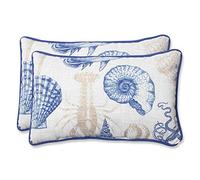 Pillow Perfect Outdoor Sea Life Marine Cuscino Rettangolare, Set di 2