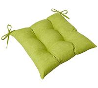 Pillow Perfect Pompei - Cuscino per sedia da terrazza in vimini, reversibile, resistente alle intemperie e allo sbiadimento, con angoli quadrati, 47 x 48,3 cm, verde, 2 pezzi