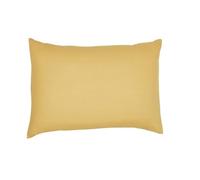 Pillow Pillowcase oggi essenziale - 50 x 70+5 cm - 100% une cotone - ocra
