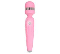 Pillow Talk Cheeky Luxurious Wand Massager with Swarovski Crystal Pink