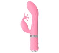 Pillow Talk Kinky - vibratore per il punto G ricaricabile a due moti (rosa)