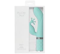 Pillow Talk Kinky - vibratore Punto G doppio motore ricaricabile (turchese)