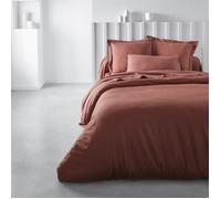 Pillowcase oggi essenziale - 63 x 63+5 cm - 100% di cotone - Terracotta
