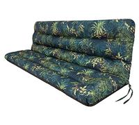 PillowPrim Cuscino per dondolo Hollywood • Cuscino per panca da giardino • Cuscino per panca • Cuscino per panca • Cuscino per seduta e schienale • Imbottitura • Larghezza seduta 180 cm • Prato verde