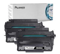 Pilogico 2 Toner Nero Compatibili con HP 55A CE255A 5000 copie l'uno per stampanti HP LaserJet Enterprise P3015 P3015DN P3015D Pro 500 MFP M521DN M521DW M525 M525F M525DN M525C P3015X