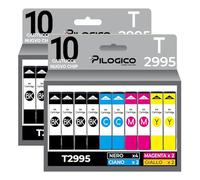 Pilogico 20 Cartucce Compatibili Per Epson T2991-T2994 (8 Nero + 4 C/M/Y) per Expression Home XP-235, XP-332, XP-335, XP-432, XP-245, XP-247, XP-342, XP-345, XP-352, XP-355, XP-442, XP-445, XP-455