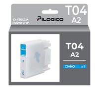 Pilogico Cartuccia Compatibile con Epson T04A1 Ciano 11500 copie per WF-C8190DW, DTW, DTWC, D3TWC, WF-C8610DWF, WF-C8690DWF