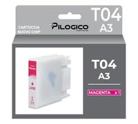 Pilogico Cartuccia Compatibile con Epson T04A1 Magenta 11500 copie per WF-C8190DW, DTW, DTWC, D3TWC, WF-C8610DWF, WF-C8690DWF
