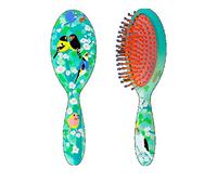 Piloni Spazzola per capelli Ladypop PM Birds, Multicolore, Gomma, Portatile, Comodo da usare in viaggio, Tutti, Unisex, Giovani adulti, Viaggiatori, Persone attente allo stile, Donne