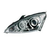 L26 Coppia Fanali Anteriori Angel-Eyes per Ford Focus (10/00-12/04) - Cromo