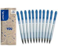 PILOT - 10+1 OMAGGIO BPS Matic - Penna a Sfera - Blu - Punta Fine | Scrittura Ultra Fluida e Confortevole - Blu - Punta Fine (0,7mm)