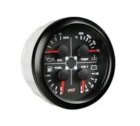 Pilot 10142 Black Analogue Gauge Series, Manometro 4 in 1 - Ø 3 3/8” (85 mm)