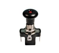 Interruttore tira-spingi con spia a Led - 12/24V - Rosso - 10A