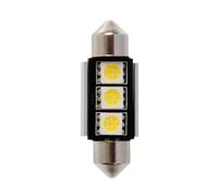 Pilot 12V Led Series - 3 SMD x 3 chips - (C5W) - 10x36 mm - SV8,5-8 - 1 pz - Sca