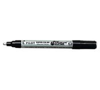 Pilot Pen Pennarello permanente 150895 Punta 2 mm Argento metallizzato