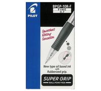 Pilot - 1533 - Penna a sfera a scatto Supergrip rosso 0 7 mm (conf.12)