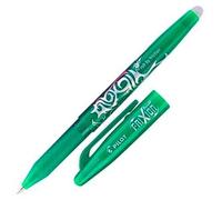 Pilot 224101204 penna roller 12 pz (Pilot FriXion Ball Erasable Gel Rollerball Pen 0.7mm Tip 0.35mm Line Green [Pack 12] - 2241