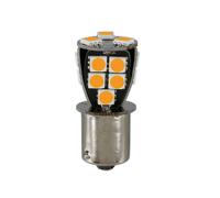 Pilot LED 57877 24/32V P21W BA15s 18 SMD Arancio Doppia polarità Resistenza incorporata