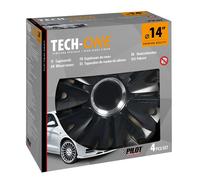 Set 4 copricerchi universali 14'' ABS verniciatura doppio strato Royal Nero