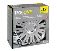 Set 4 copricerchi universali 15'' ABS verniciatura doppio strato Active Silver