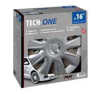 Stratos RC Silver - Set 4 copricerchi - Ø 16"