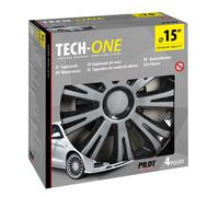 Set Kit 4 copricerchi 15'' in ABS verniciatura doppio strato Avera black