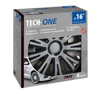 Avera Silver & Black - Set 4 copricerchi - Ø 16"