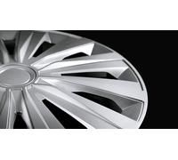 Pilot Copricerchi Multi Silver – Set 4 Ø 13" ABS verniciatura doppio strato per auto