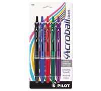 Pilot 31820 Acroball Pen 1.0mm Point Retractable 5/PK Assorted