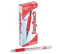 Pilot 32012 EasyTouch Ball Point Stick Pen Red Ink 1mm Dozen