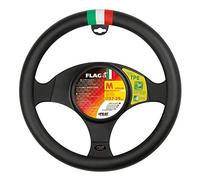COPRIVOLANTE PER AUTO UNIVERSALE NERO IN SIMILPELLE M Ø 37/39 CM LAMPA ITALIA
