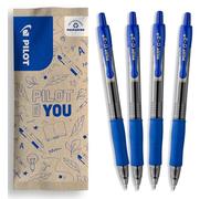 PILOT - 4 G2 Plus - Penna Roller Gel Retrattile e Ricaricabile - Blu | Roller Gel Retrattile - Tratto Fluido e Preciso - Eccellente Comfort - Blu - Punta Media (0,7mm)
