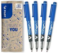PILOT - 4 V-Sign Pen - Pennarello da Scrittura - Blu | Inchiostro Liquido - Tratto Fluido e Preciso - Asciugatura Immediata - Blu - Punta Media