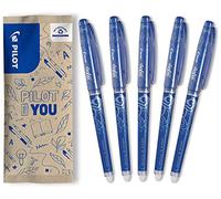 PILOT - 5 FriXion Point - Penna Roller Gel Cancellabile - Blu | Inchiostro Termosensibile - Massima Precisione - Blu - Punta Fine (0,5mm)