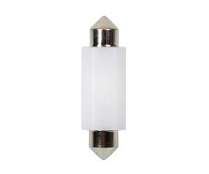 Pilot 58127 SV8.5-8 Doppia Polarità Resistenza Incorporata Mega-LED 2 con 2 SMD x 1 Chip, 9-32V, 12mm x 41mm, Bianco