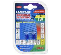Pilot Lampada 58360 W2,1x9,5d Cuneo 12V 5W Blu Confezione 2 Blister