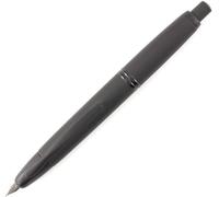 Pilot 60579 Vanishing Point Collection - Penna stilografica ricaricabile e retrattile, fusto nero opaco, pennino extra fine, inchiostro blu