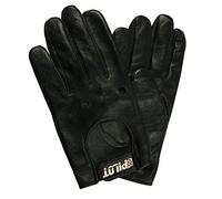 Guanti guida auto in pelle nera - Taglia L - Cuciti a mano