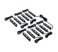 Hyper-Led Set 12x3, strisce decorative a led - 12V - Rosso