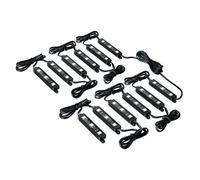 Hyper-Led Set 12x3, strisce decorative a led - 12V - Bianco