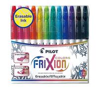 Pennarelli Pilot Frixion Colors - 159840 Pennarelli colorati cancellabili colori assortiti tratto 0,63 mm utilizzabili dai 3 anni in su in confezione da 12 Pz.