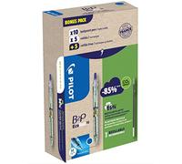 Pilot 94297 Bonuspack 10 Penne e 10 Refill B2P Ecoball, Blu, Punta 1.0 mm