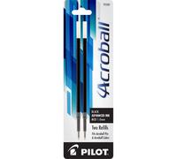 PILOT Acroball Advanced Ink Refill For Retractable Pens Medium Point Black Ink 2-Pack (77297)