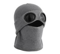 Pilot Beanie with Goggles, Knit Winter Hat, Windproof Warm Hat for Skiing | Pilot Beanie with Goggles, Windproof Knit Design, Keeps Warm, for Skiing Snowboarding Hiking, Men Women Travelers