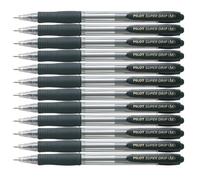Pilot BPGP-10R-M Penna a Sfera, Nero, un pacco con 12 pezzi