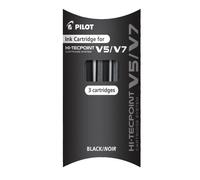 Pilot BXS-IC-B-S3 - Pack de 3 recambios V5/ V7, color negro