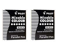 Pilot Set di 2 cartucce d'inchiostro Parallel Pen nero