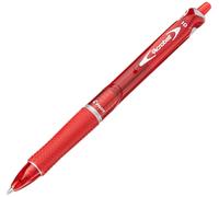 PILOT - Confezione da 10 pezzi - penna sfera scatto acroball plastic 0.7mm rosso